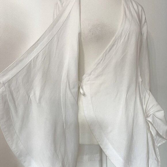 NWT RHYTHM LIVIN WHITE LONG SLEEVE TIE FRONT TUNIC - S - Picture 7 of 11